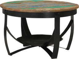 vidaXL-Salontafel-Ø-68x43-cm-massief-hout-hergebruikt-en-ijzer
