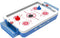 A Ambassador® Airhockey - Mini Airhockeytafel - Compact & Draagbaar - Blauw Wit