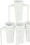 J-Line bloemenstandaard 9 Stuks - metaal - wit - small - Ø 46 cm