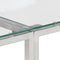 vidaXL - Wandtafel - roestvrijstaal - en - gehard - glas - zilverkleurig