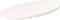 vidaXL - Tafelblad - ovaal - 70x35x2,5 - cm - massief - grenenhout - wit