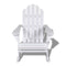 vidaXL - Tuinschommelstoel - hout - wit