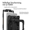 Accezz Rugged Backcover - Hoes met schouderstrap - Ingebouwde screenprotector - Zwart
