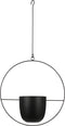 Mica Decorations Dexter - Hangpot - Industrieel design - Zwart - L34 x B14 x H65 cm