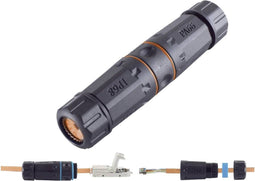 BKL Electronic 10121207 LSA-verbinders, CAT 6a, IP68, outdoor Zwart Inhoud: 1 stuk(s)