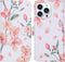 iMoshion Hoesje Geschikt voor iPhone 13 Pro Hoesje Met Pasjeshouder - iMoshion Design Softcase Bookcase - Blauw / Blossom