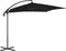vidaXL - Zweefparasol - met - stalen - paal - 250x250 - cm - zwart