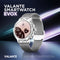 Valante EvoX Smartwatch - Smartwatch Dames - Zilver staal - 40 mm - Stappenteller - Hartslagmeter - Bloeddrukmeter - Bellen via Bluetooth