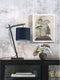 GOOD&MOJO Tafellamp Andes - Bamboe Zwart/Blauw - 30x18x46cm - Scandinavisch,Bohemian