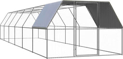 vidaXL - Kippenhok - 3x12x2 - m - gegalvaniseerd - staal