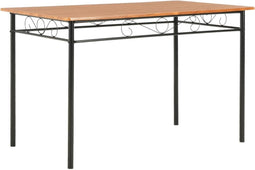 vidaXL - Eettafel - 120x70x75 - cm - MDF - bruin