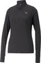 PUMA RUN FAVORITE 1/4 ZIP W - Dames Sporttrui - Opstaande kraag - Zwart - Maat XL