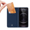 Dux Ducis - Slim bookcase hoes - Geschikt voor iPhone 13 Pro - Blauw