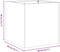 vidaXL - Plantenbak - 40x40x40 - cm - koudgewalst - staal - antracietkleurig