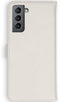 Selencia Galaxy S21 Plus - Echt Lederen Bookcase - Ruimte voor 3 pasjes - Lichtgrijs