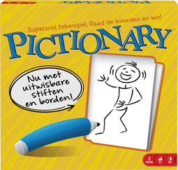 Mattel Games Pictionary - Bordspel - Inclusief 2 uitwisbare viltstiften en borden