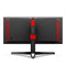 AOC Agon Pro AG344UXM - Gaming Monitor - WQHD IPS 170Hz 34 Inch - Zwart/Rood