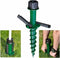 Pro Garden® Parasolstandaard - Schroefmodel - Kunststof 44 cm - Groen