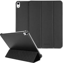 Selencia Tablet Hoes Geschikt voor iPad Air 4 (2020) /iPad Air 11 inch (2024) M2 / iPad Air 5 (2022) - Selencia Kesia Slang Trifold Bookcase - Zwart