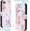iMoshion Hoesje Geschikt voor iPhone 7 / 8 / SE (2020) / SE (2022) Hoesje Met Pasjeshouder - iMoshion Design Softcase Bookcase - Wit / Roze / Blossom Watercolor