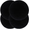 vidaXL - Placemats - 4 - st - rond - 38 - cm - katoen - effen - donkergrijs
