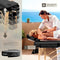 tectake® 3-Zones Massagetafel Somwang - Opvouwbare Behandelbank - 7,5cm Matras - Zwart