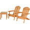 Coast Adirondack Set van 3 - Eucalyptushout - Opvouwbaar - Weerbestendig - Naturel (set van 3)