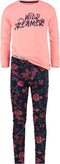 Vingino Wanneke - Pyjama - Lange mouwen - Gebloemd - Peach Pink - Maat 110/116
