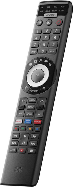 One For All Smart Control Pro 8 (URC7981) - Universele afstandsbediening - Bedien tot 8 apparaten - Antraciet