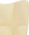 vidaXL Relaxstoel fluweel crèmewit