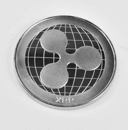 XRP Ripple munt Zilver | Met Plastic Case