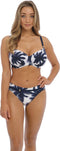 Fantasie Carmelita Avenue - Gathered Full Cup Bikini Top - Volledige bedekking - Marine/Wit