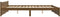 vidaXL - Bedframe - massief - hout - honingbruin - 200x200 - cm