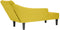 vidaXL - Chaise - longue - met - rechterarmleuning - fluweel - geel
