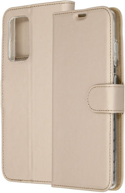 Accezz Galaxy A72 - Flip Cover - Krasbestendig Schokbestendig - Goud