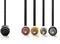 Nedis CAGP20400BK10 - Stereo audiokabel 5-pin DIN naar 4x RCA - 100cm - Zwart