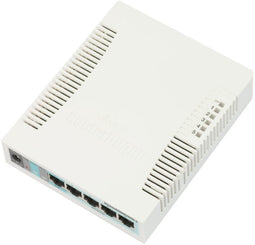 MikroTik RouterBOARD RB260GS - Managed Switch - 5x 1Gbps Ethernet - 1x SFP - 5W - 28mm hoog - 113mm breed