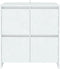 vidaXL - Dressoir - 70x41x75 - cm - bewerkt - hout - wit