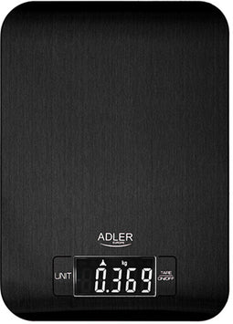 Keukenweegschaal - 5kg - LCD-scherm - Roestvrij staal zwart