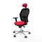 Jorquera Piqueras y Crespo 2D086G1 - Bureaustoel met hoofdsteun - Verstelbare hoogte ademend - Rood