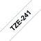 Brother TZe-241 - Labelling Tape Cassette - 18 mm gelamineerd zwart op wit (8 m)