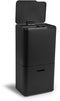 Umuzi Cleaning Prullenbak - Sensor - 63L - 2 Compartimenten - Mat Zwart - 30,5x41x78cm