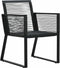 vidaXL - Tuinstoelen - 4 - st - touw - rattan - zwart