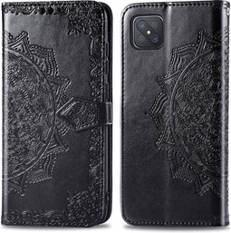 iMoshion Hoesje Geschikt voor Oppo Reno4 Z 5G Hoesje Met Pasjeshouder - iMoshion Mandala Bookcase - Zwart