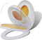 vidaXL - Toiletbrillen - met - soft-close - deksels - 2 - st - kunststof - wit - en - geel