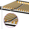 vidaXL - Luifel - automatisch - met - LED - en - windsensor - 500x350 - cm - geel - wit
