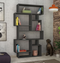 Kalune Design Woody Boekenkast - 168 x 96 x 26 cm - Ruime open vakken - Anthracite