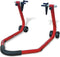 vidaXL - Motorfiets - voorwiel - standaard - rood