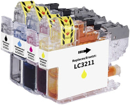 Renkforce RF-5718882 - Inktcartridge - Compatibel met Brother LC-3211 - Zwart Cyaan Magenta Geel (4 stuks)