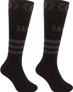 Sandside Compressiekousen - 2 Paar - Geavanceerde Compressietechnologie - Zwart - Maat 36-40 S/M (2 paar)